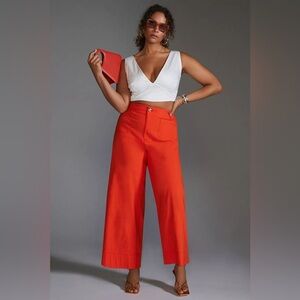 NWT Size 22W -The Colette Magic Fabric Crop Wide-Leg Pants by Maeve (NWT US$120)